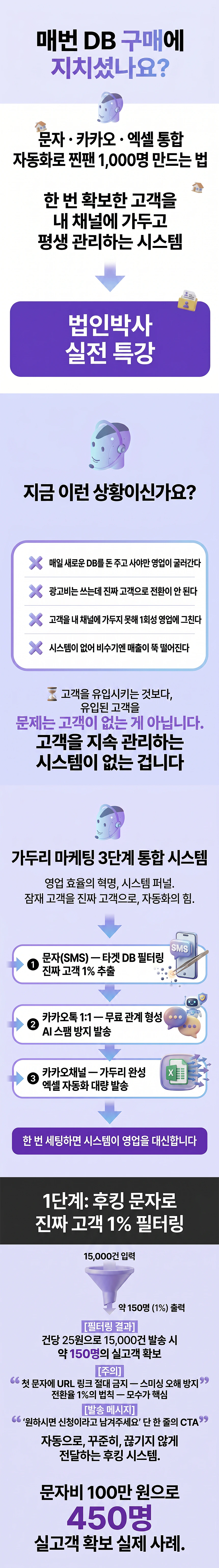 "문자 카카오 엑셀 통합" 자동화로 찐팬 1000명 만드는법 상세 1